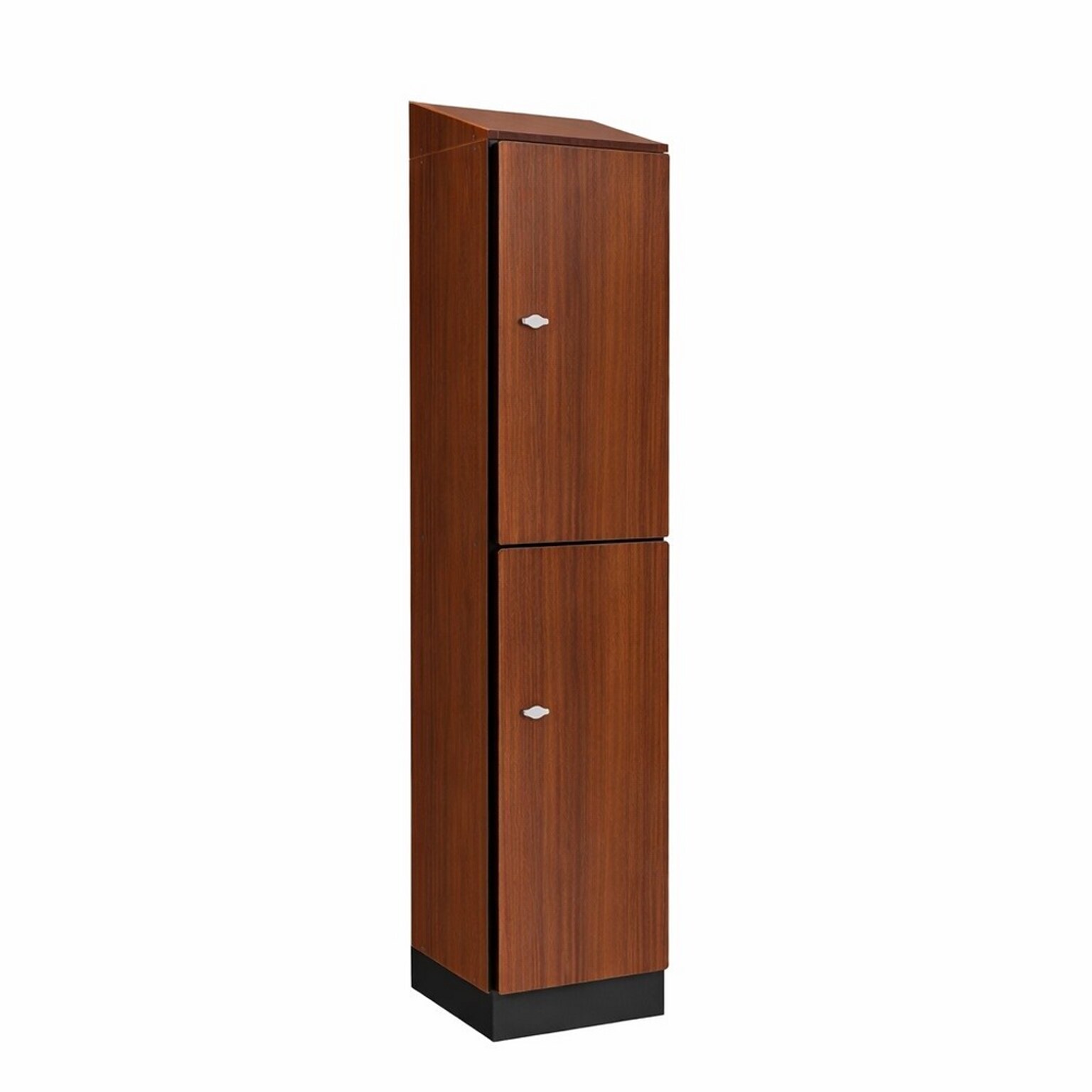 Alpine Industries 72 2-Tier 1-Column Storage Locker, Walnut (701-W-1-SPW-WTS)