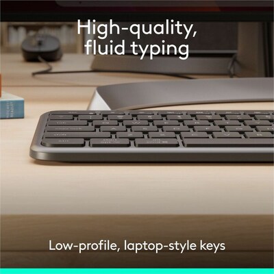 Logitech Signature Slim Wired K620 Computer Keyboard for Business, Graphite (920-013302)