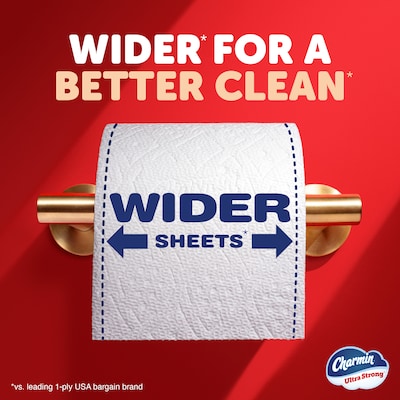Charmin Ultra Strong Mega XL Toilet Paper, 2-Ply, White, 297 Sheets/Roll, 6 Rolls/Pack, 3 Packs/Carton (04308)