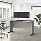 Bush Business Furniture Studio A 60W Computer Desk, Platinum Gray (SDD160PG)