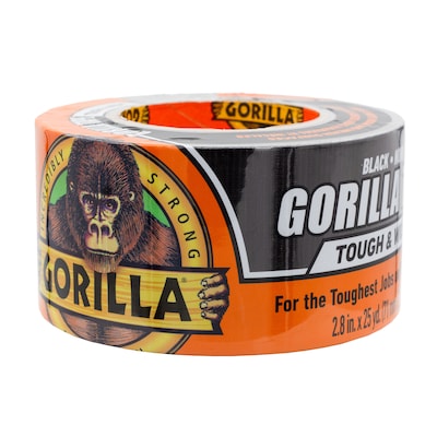 Gorilla Tough & Wide Duct Tape, 2.88 X 25 yds., Black (106425)