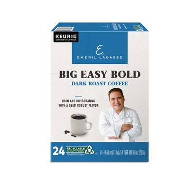 Emeril's Big Easy Bold Coffee Keurig® K-Cup® Pods, Dark Roast, 24/Box (PB4137)