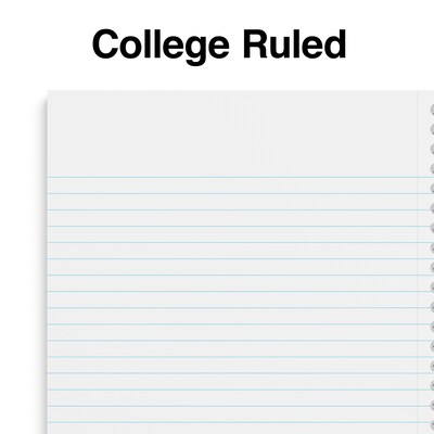 Staples Premium 1-Subject Notebook, 5.875" x 9", College Ruled, 100 Sheets, Brown (ST52120N)