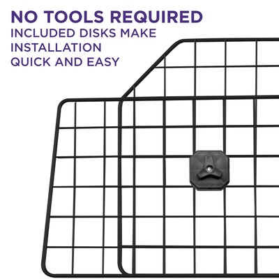 Pawple Adjustable Dog Car Barrier for SUV's, Cars, Vehicles, & Trucks, Heavy-Duty Wire Mesh, Universal Fit, Black (PAWDBAR)