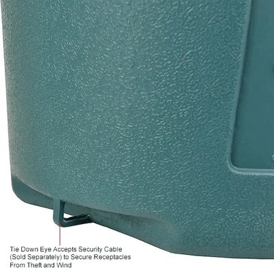 Global Industrial Outdoor Ashtray, 1-1/2 Gallon, Green (261391GN)