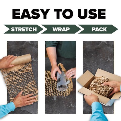 Scotch Cushion Lock Protective Wrap, Tan, 12" x 30' (PCW-1230)