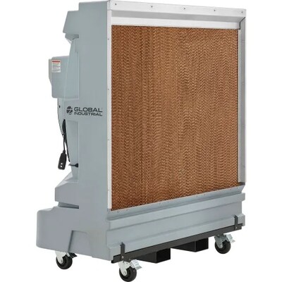 Global Industrial 36" Portable Evaporative Cooler, 3-Speed, 74 Gallon Capacity, Gray (293132)