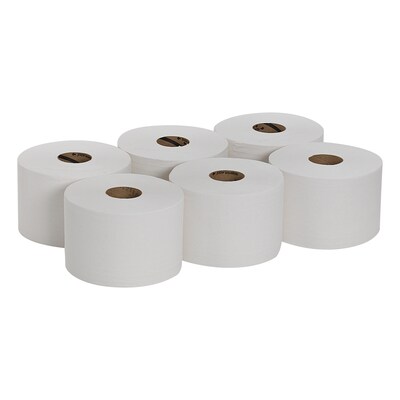 SofPull CenterPull Toilet Paper, 2-Ply, White, 1000 Sheets/Roll, 6 Rolls/Carton (19510/19500)