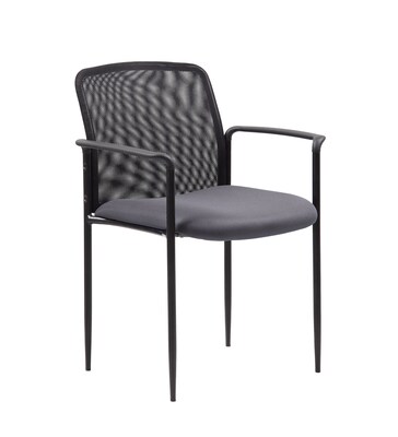 Boss Stackable Mesh Guest Chair, Grey (B6909GY)