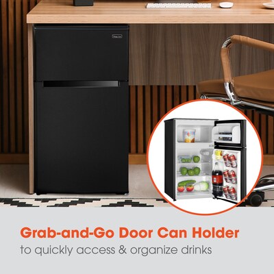 Magic Chef Mini Refrigerator w/Freezer, 3.1 Cu. Ft., Black (HMDR310BE)