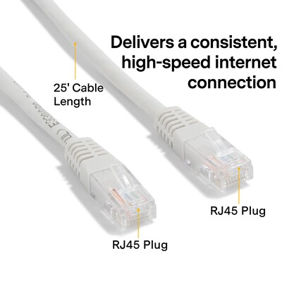 NXT Technologies™ NX56840 25' CAT-6 Cable, Gray