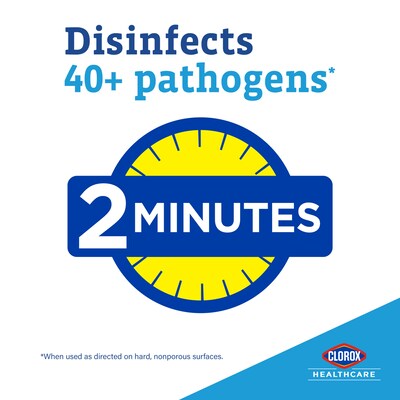 Clorox Healthcare VersaSure Cleaner Disinfectant Wipes, 110 Wipes/Container (31759)