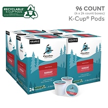 Caribou Mahogany Coffee Keurig® K-Cup® Pods, Dark Roast, 96/Carton (10312)