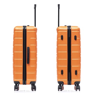 InUSA Trend 4-Piece Hardside Spinner Luggage Set, TSA Checkpoint Friendly, Orange (IUTRESMLXL-ORA)