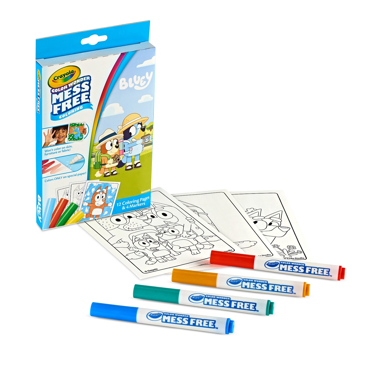 Crayola Color Wonder Bluey Coloring Book, 12 Pages (75-2863)