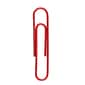 JAM Paper® Colored Jumbo Paper Clips, Large 2 Inch, Red Paperclips, 2 Packs of 75 (2183754a)