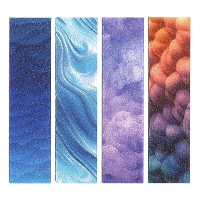 The Pencil Grip Zen Strips, Sand Gradient, 24/Pack (TPG85506)