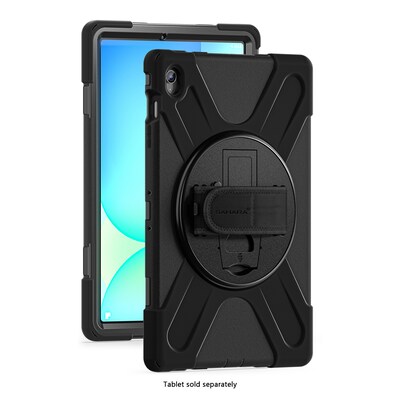 SaharaCase Raider X Series TPU 13.1" Heavy Duty Hand Strap Case for Galaxy Tab S10 FE+, Black (TB00473)