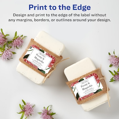 Avery Laser/Inkjet Decorative Edge Multipurpose Labels, 2" x 3", White, 200 Labels/Pack  (94267)