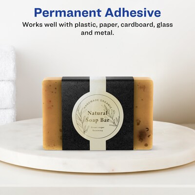 Avery Pearlized Ivory Decorative Edge Multipurpose Labels, 2-3/8" x 8", Ivory, 30/Pack (94117)