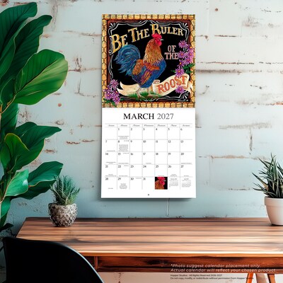 2027 BrownTrout Bless This Nest 12" x 12" Monthly Wall Calendar (9781773728841)