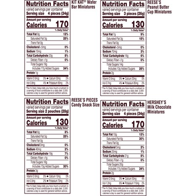Hershey's Kit Kat & Reese's Miniatures Assorted Chocolate Candy Party Pack, 24.8 oz. (246-00013)