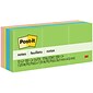 Post-it Notes, 1 3/8" x 1 7/8", Floral Fantasy Collection, 100 Sheet/Pad, 12 Pads/Pack (653AU)