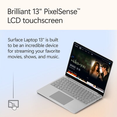 Microsoft Surface 13" Touchscreen Laptop, Copilot+ PC, Snapdragon X Plus, 16GB RAM, 256GB UFS, Windows 11, Platinum (EP2-33670)
