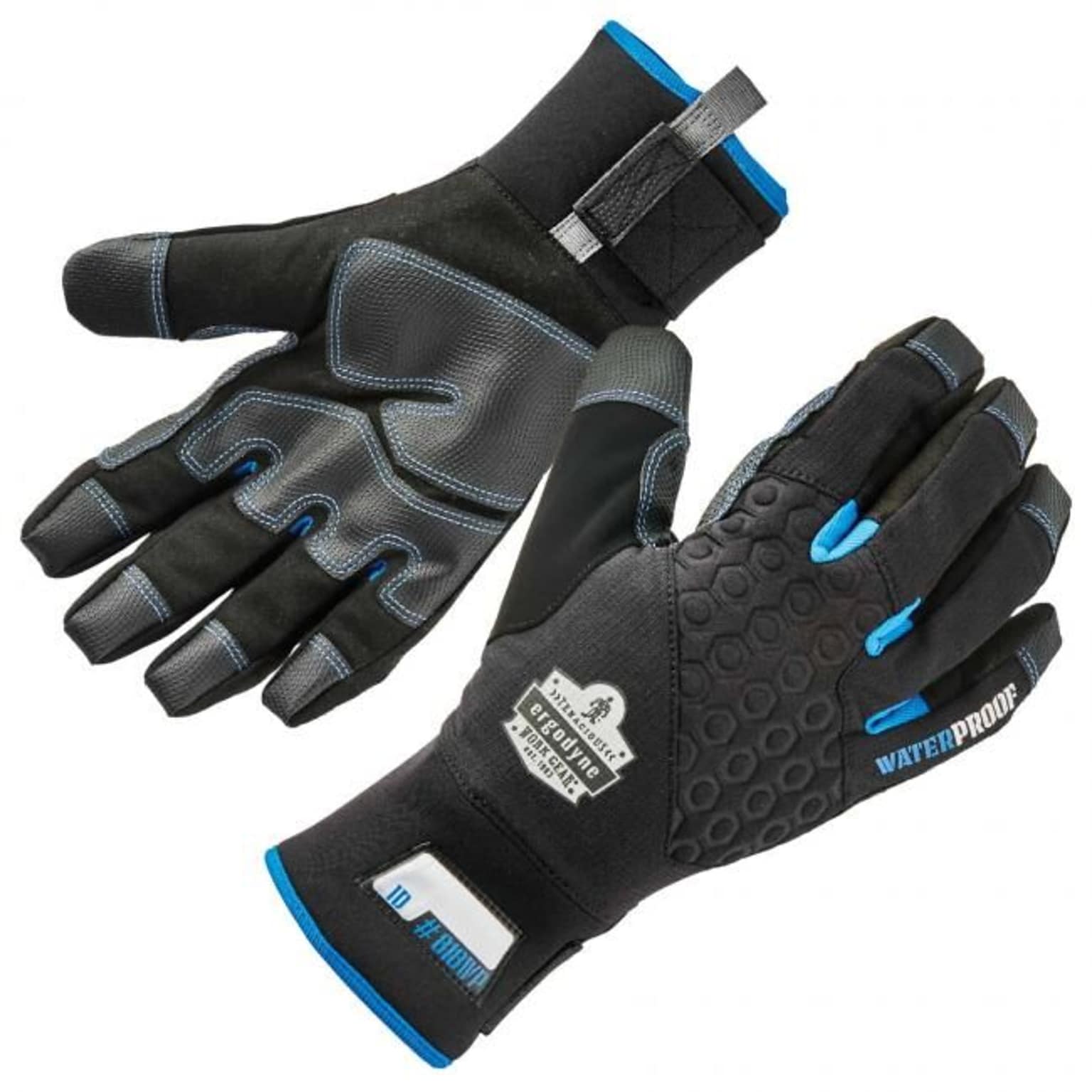 ProFlex 818WP Performance Thermal Waterproof Utility Gloves, Black, Large (17384)