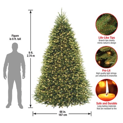 National Tree Company Dunhill Fir Artificial Christmas Trees (DUH3-300P-90)
