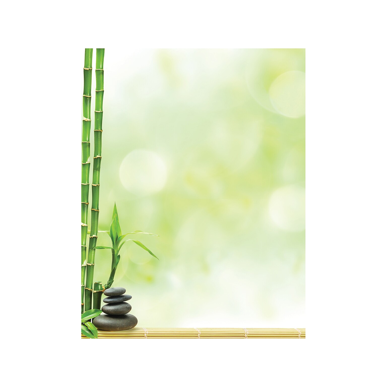Great Papers Serenity And Bamboo Letterhead, Multicolor, 50/Pack (2023063)
