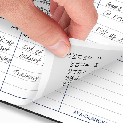 2026 AT-A-GLANCE DayMinder 8" x 12" Monthly Planner, Faux Leather Cover, Black (SK2-00-26)