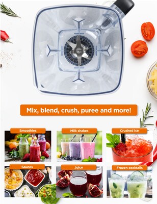 Commercial Chef 1.5L High Power Blender, Black (CHB50MB)
