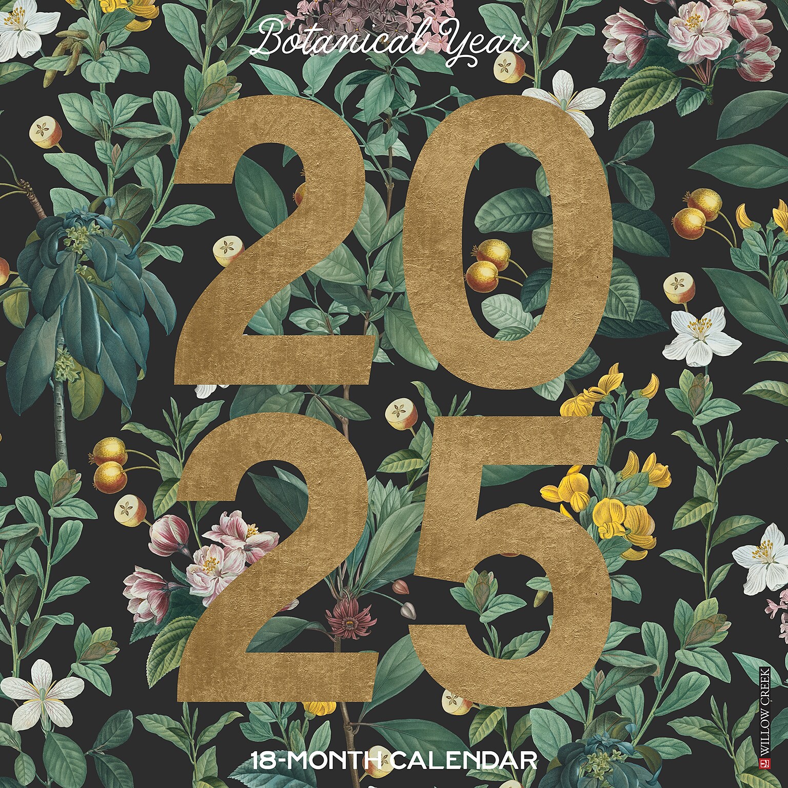 2025 Willow Creek Botanical Nature 12 x 12 Monthly Wall Calendar (41987)
