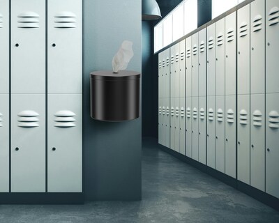 Gritt Commercial Wall Mounted Wipe Dispenser, Black (GRI510-W-BLK)