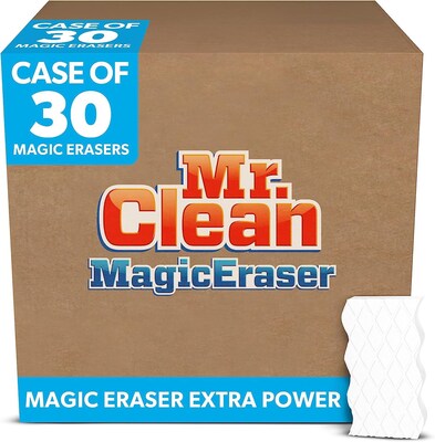 Mr. Clean Professional Magic Eraser Extra Power Scrubbers, White, 30/Pack (16449)