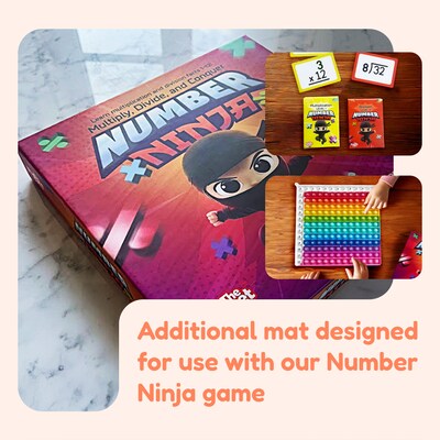 The Fidget Game Multiply & Divide Fidget Mat, Multicolored (FDGPOPMATHMAT)