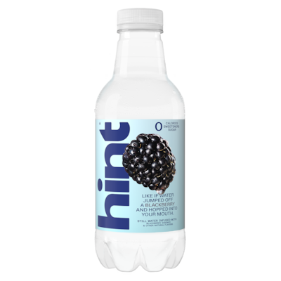 Hint Blackberry Flavored Water, 16 oz., 12/Carton (00034)