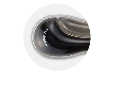 Kensington Slim Duo Gel Mouse/Trackball Wrist Rest, Black/Gray (K62438NA)