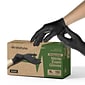 FifthPulse Biodegradable Powder Free Nitrile Exam Gloves, Latex Free, XL, Black, 150 Gloves/Box (FMN100542)