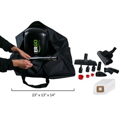 Atrix Commercial 8-Qt. Ergo Backpack Vacuum & Blower with Multisurface Accessory Bundle (C8EVB)