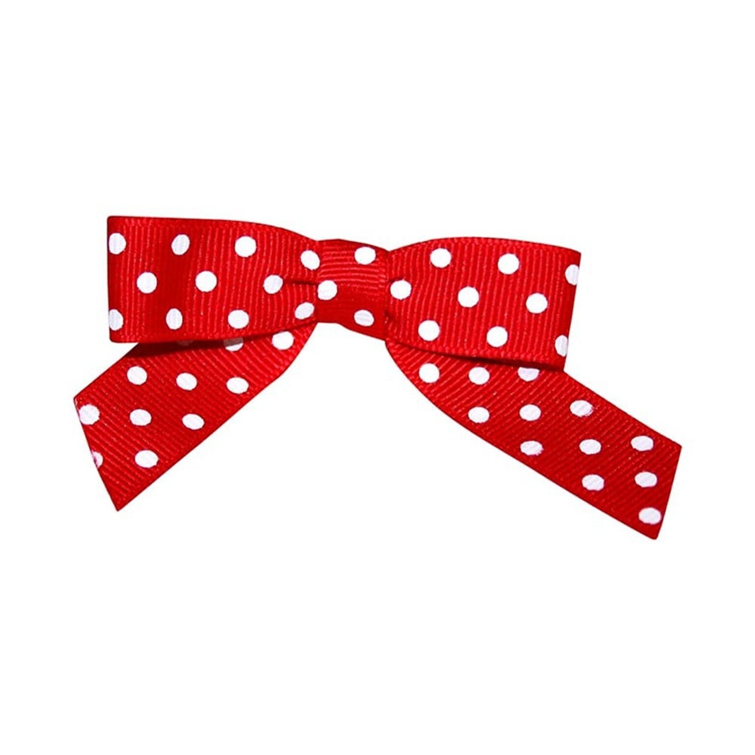 JAM Paper Grosgrain Bows, Red/White, 100/Pack (52640349334)
