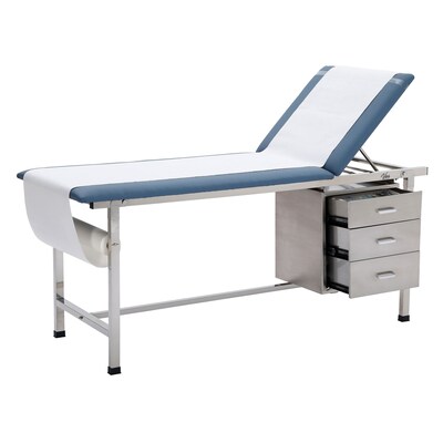 Viva Comfort Adjustable Medical Exam Table with Storage, Blue (ADI996-01-DR3-BLU-MK)