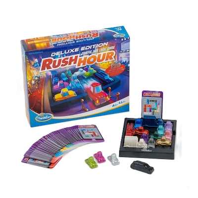 ThinkFun Rush Hour Deluxe Edition Traffic Jam Logic Game (76617)