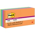 Post-it Super Sticky Notes, 2 x 2, Energy Boost Collection, 90 Sheet/Pad, 8 Pads/Pack (6228SSAU)