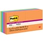 Post-it Super Sticky Notes, 2" x 2", Energy Boost Collection, 90 Sheet/Pad, 8 Pads/Pack (6228SSAU)