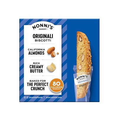 Nonni’s Classic Almond Italian Biscotti Cookies, 5.5 oz., 25 Cookies/Box (NSD197721)