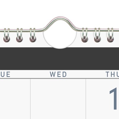 2026 AT-A-GLANCE Contemporary 12 x 27 Three-Month Wall Calendar, White/Black (PM11X-28-26)