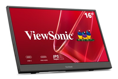 ViewSonic 16 FHD 60Hz Portable LED Monitor, Black (VA1653)