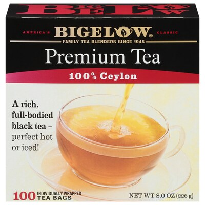 Bigelow Premium Ceylon Tea Bags, 100/Box (00351)